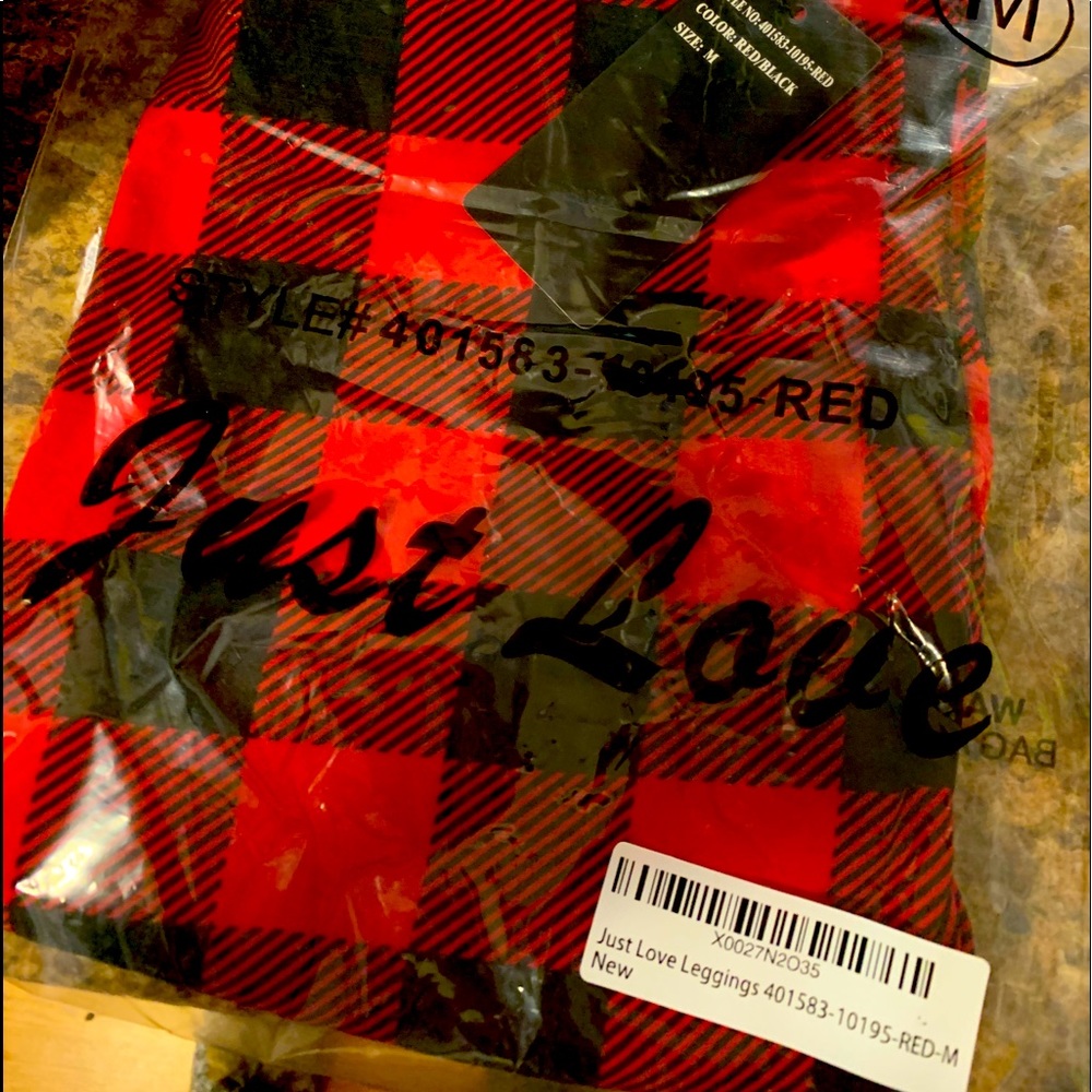 Buffalo plaid leggings